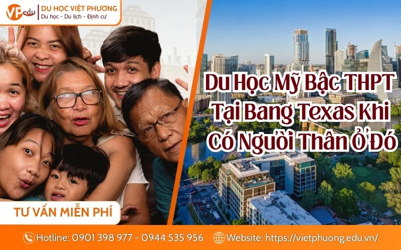 Du học Mỹ bậc THPT tại Bang Texas khi có người thân ở đó