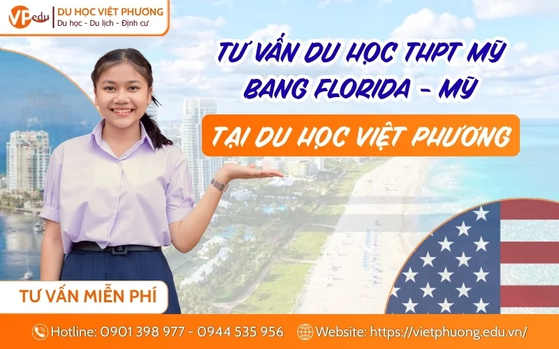 Đồng hành cùng Du Học Việt Phương khi du học Mỹ bậc THPT tại Florida có người thân