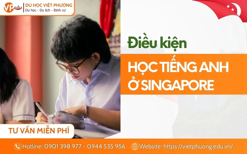 Điều kiện đầu vào các khóa tiếng Anh tại Singapore