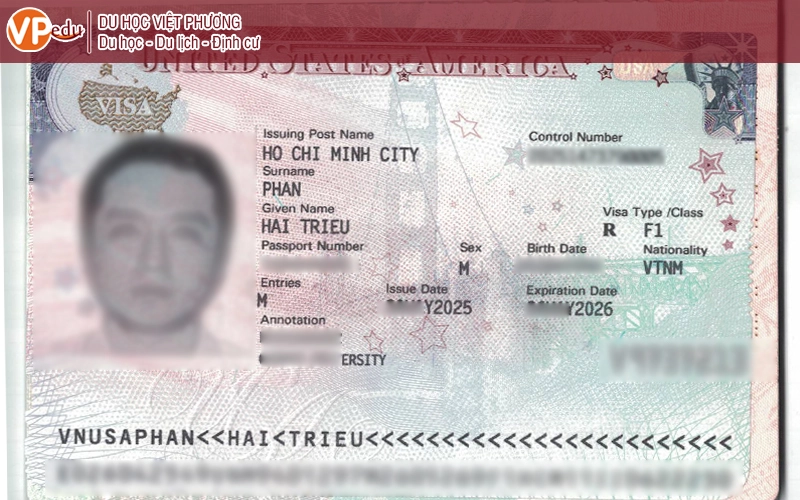 Visa Du Học Mỹ mẫu mới từ học sinh của Du Học Việt Phương