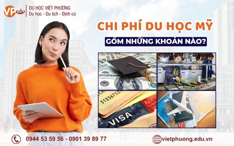 Chi phí du học Mỹ gồm những khoản nào