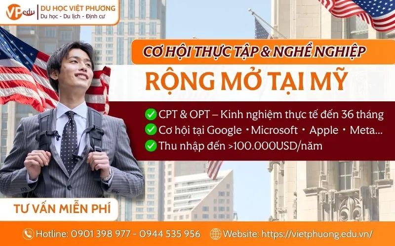 cơ hội nghề nghiệp sau khi du học mỹ