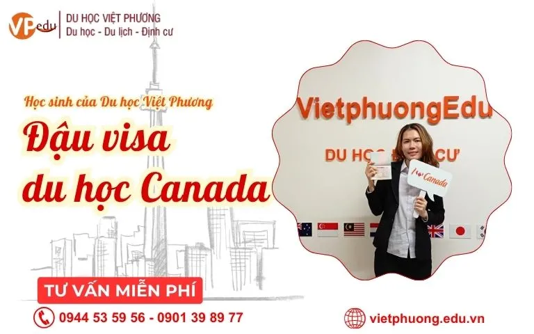 Học sinh của du học Việt Phương đậu visa du học Canada