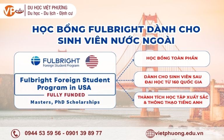 Học Bổng du học Mỹ Fulbright Foreign Student Program 