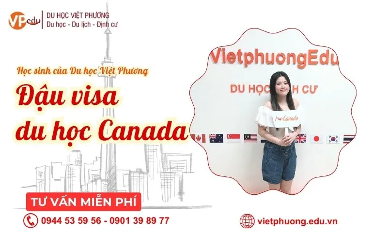 Học sinh của du học Việt Phương đậu visa du học Canada
