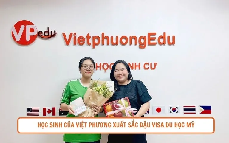 Học sinh của Việt Phương đậu visa du học Mỹ