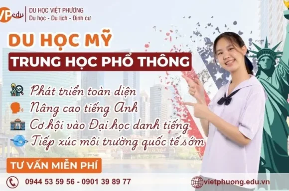 Du học Mỹ cấp 3 (bậc THPT): Chi phí, điều kiện 2026