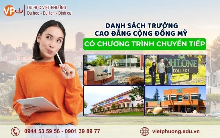 Các trường Cao đẳng Cộng đồng Mỹ có chương trình chuyển tiếp
