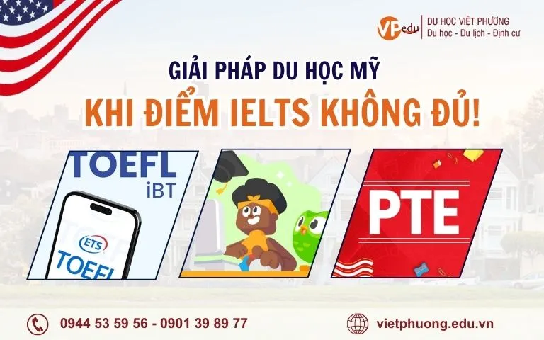 Giải pháp khi không đạt đủ điểm IELTS để du học Mỹ