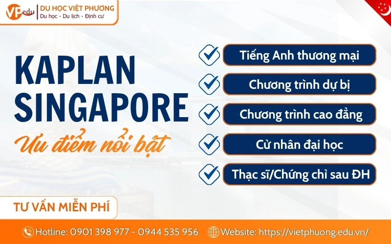 Các chương trình đào tạo tại Học viện Kaplan Singapore