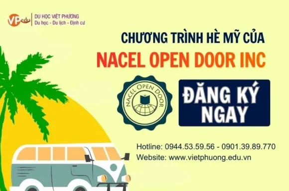 Chương trình hè Mỹ của Nacel Open Door (NEW 2026)