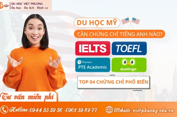 Du Học Mỹ 2026 Cần Chứng Chỉ Tiếng Anh Nào?