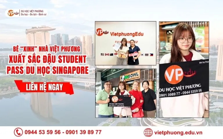 Du học Việt Phương là lựa chọn hàng đầu của phụ huynh và học sinh dự định đi du học tại Singapore