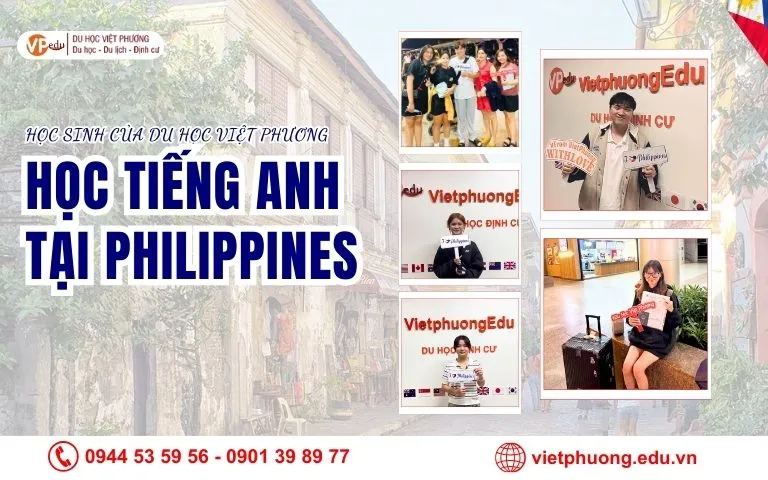 Học sinh của Du học Việt Phương học tiếng Anh tại Philippines