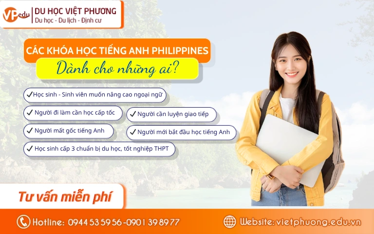 Các khóa học tiếng Anh Philippines dành cho những ai?