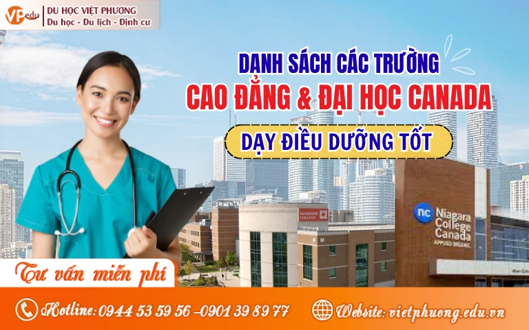 Các trường đào tạo Điều dưỡng hàng đầu tại Canada