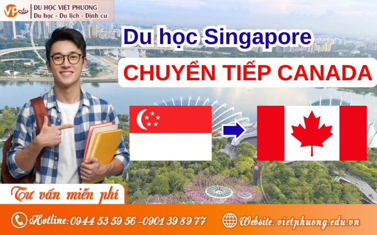 Lộ trình du học Singapore chuyển tiếp Canada 2026
