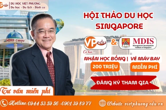 Hội thảo Du học Singapore: Gặp gỡ MDIS cùng Du học Việt Phương