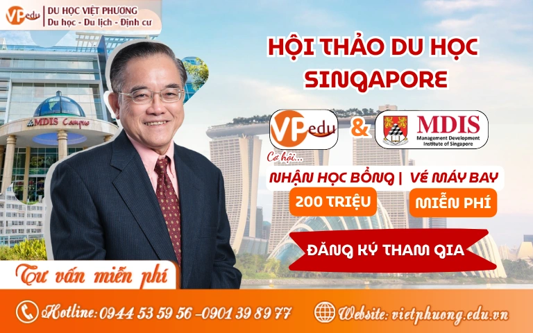 Hội thảo Du học Singapore: Gặp gỡ MDIS cùng Du học Việt Phương