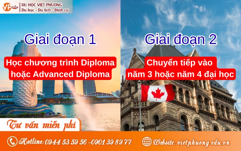 Lộ trình Du học Singapore chuyển tiếp Canada