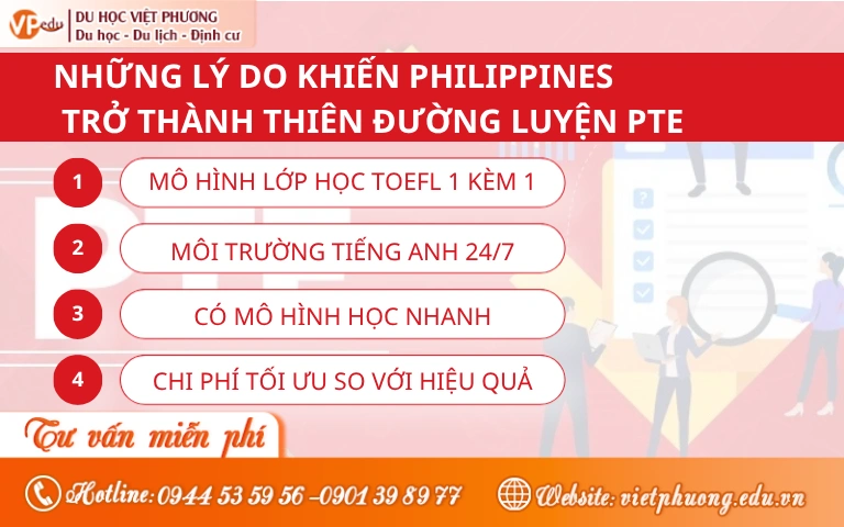 Những lý do khiến Philippines trở thành thiên đường luyện PTE