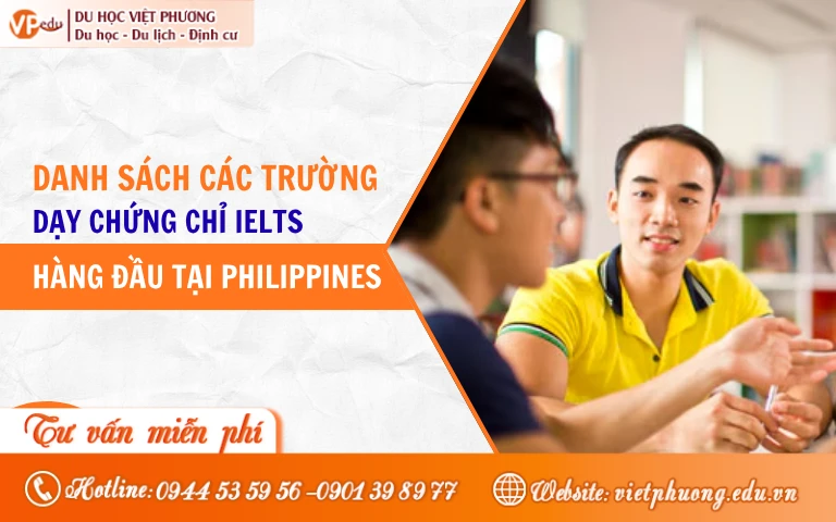 Top các trường đào tạo IELTS hàng đầu tại Philippines