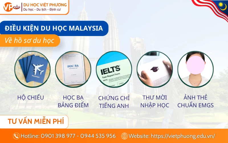 Điều kiện du học Malaysia về hồ sơ cần chuẩn bị