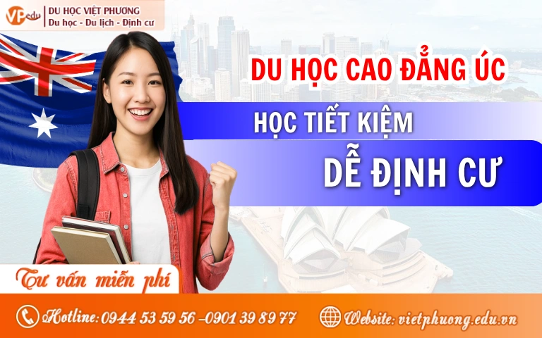 Du học Úc bậc Cao đẳng 2026: Học tiết kiệm, dễ định cư