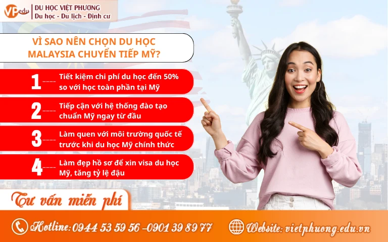 lọi ích khi chọn du học Malaysia chuyển tiếp Mỹ