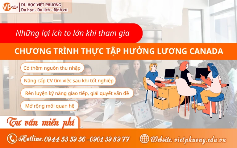 Những lợi ích to lớn khi tham gia chương trình thực tập hưởng lương Canada