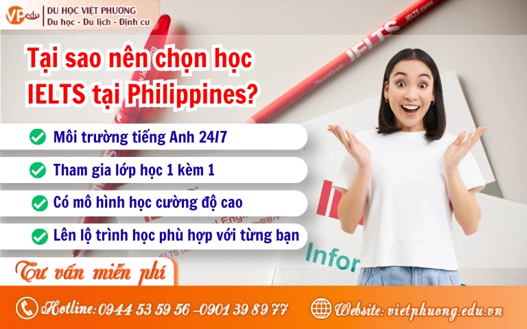 những lợi ích khi học IELTS tại Philippines