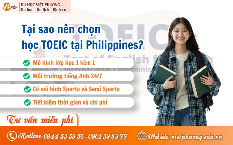 lợi ích khi luyên thi TOEIC ở Philippines 