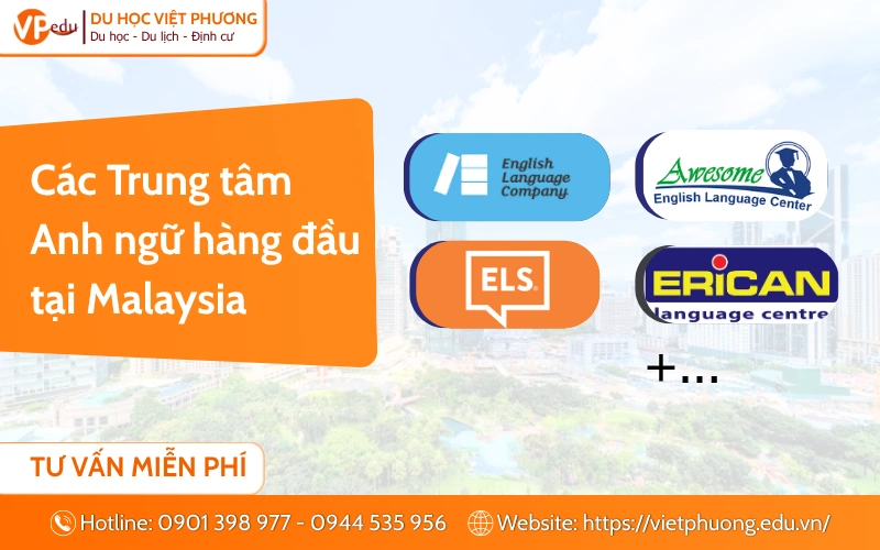 Các Trung tâm Anh ngữ hàng đầu tại Malaysia