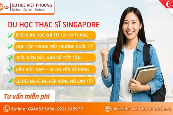 Du học Thạc sĩ Singapore: Điều kiện, chi phí từ A–Z