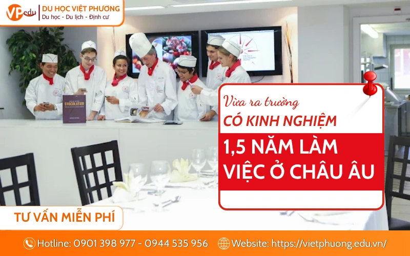 thực tập hưởng lương ngành quản lý nghệ thuật ẩm thực ở Thuỵ Sĩ tại trường HTMi