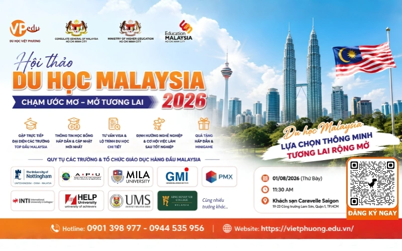 Hội Thảo Du Học Malaysia 2026: Sự kiện Hot nhất năm tại TP.HCM