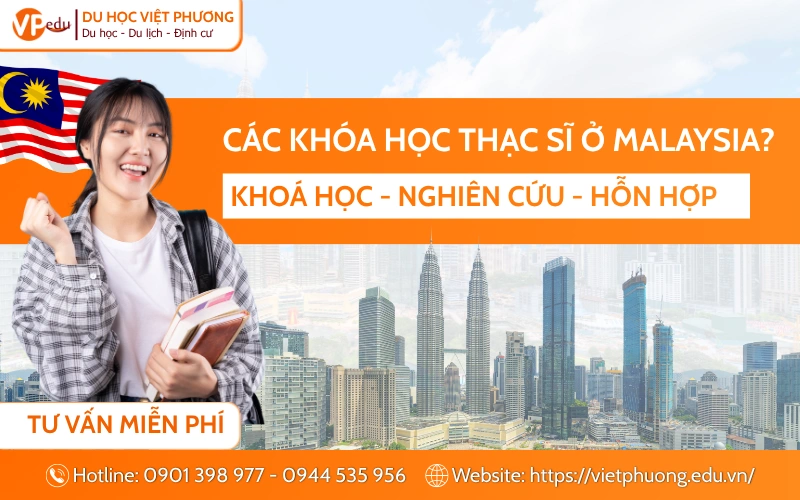 Có các khóa học thạc sĩ nào ở Malaysia?