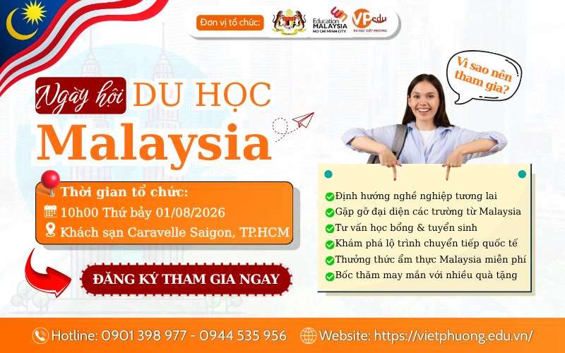 Hội Thảo Du Học Malaysia 2026: Sự kiện Hot nhất năm tại TP.HCM