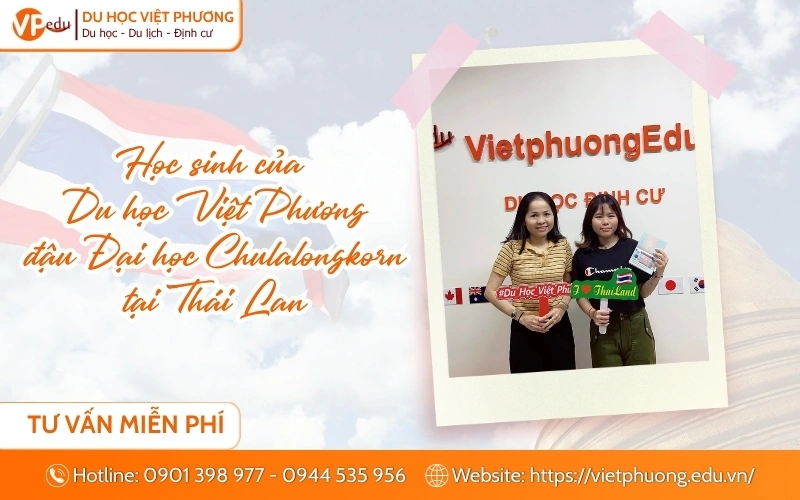 Học sinh của Du học Việt Phương đậu đại học Chulalongkorn Thái Lan