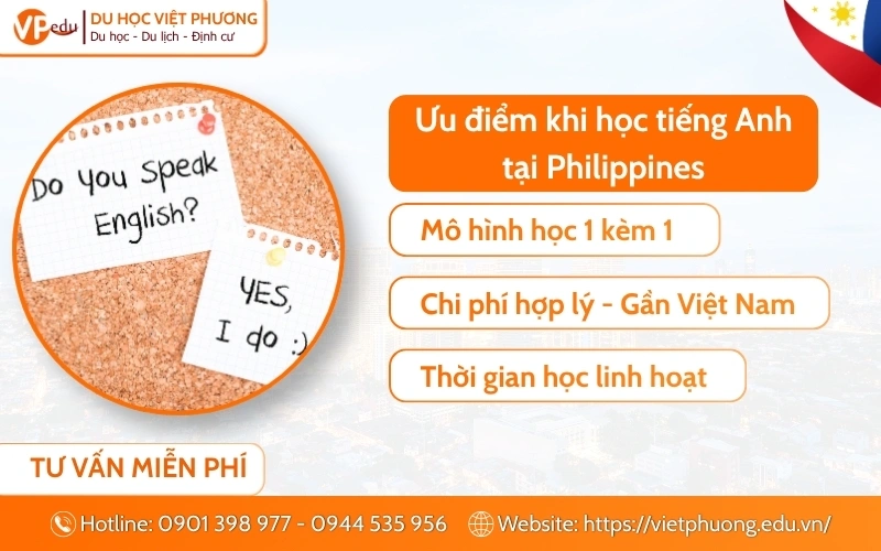 Ưu điểm khi học tiếng Anh giao tiếp ở Philippines