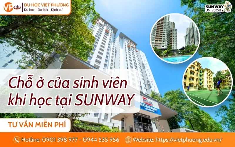 Chỗ ở và sinh hoạt  tại sunway dành cho sinh viên quốc tế