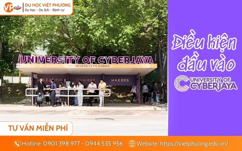 Điều kiện đầu vào University of Cyberjaya Malaysia