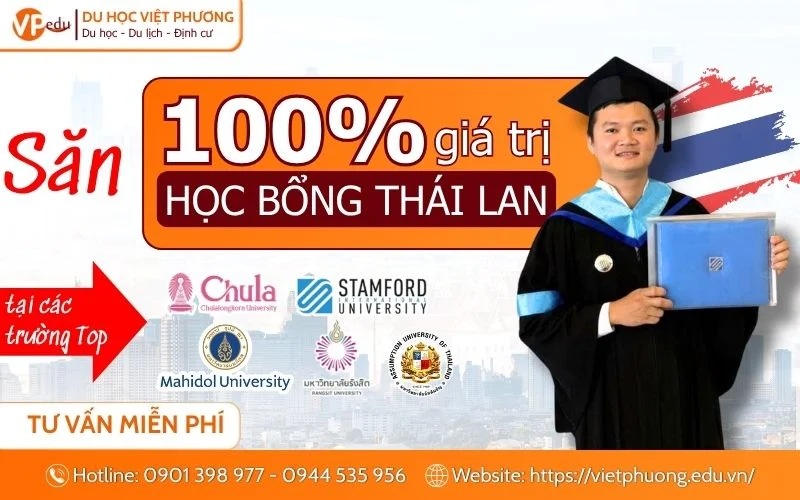 Học bổng du học Thái Lan 2026: Danh sách và điều kiện chi tiết